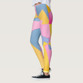 Sporty Colorful (getextureerde blik) Leggings (Links)