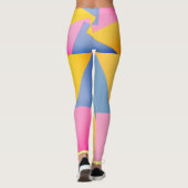 Sporty Colorful (look texturé) Leggings (Dos)