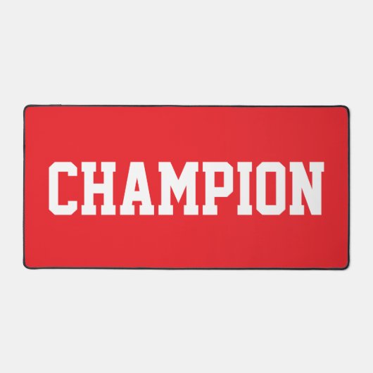 Sporty Fun CHAMPION White Text On Bright Red (Recto)