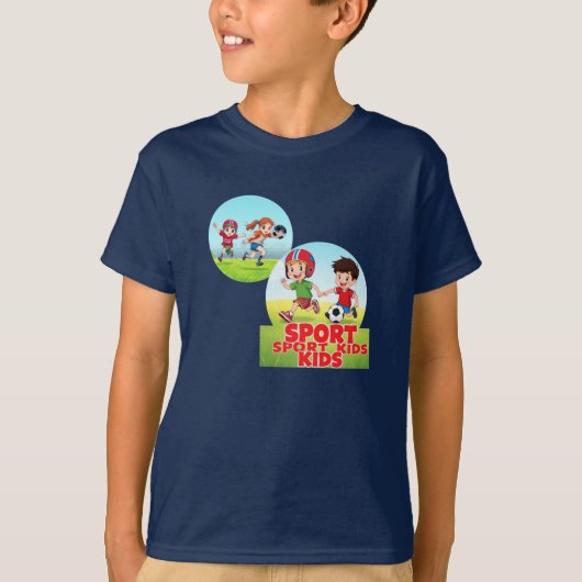 Sporty Kids Fun Playtime Design  T-shirt (Voorkant)