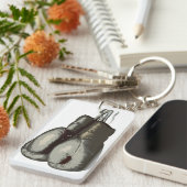 Sporty Old Boxing-handschoenen Sleutelhanger (Voorkant Rechts)