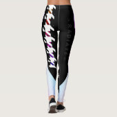 Sporty Rainbow Greek Key Houndstooth Radiate Leggings (Achterkant)