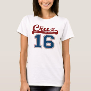 Sporty Ted Cruz voor President '16 T-shirt