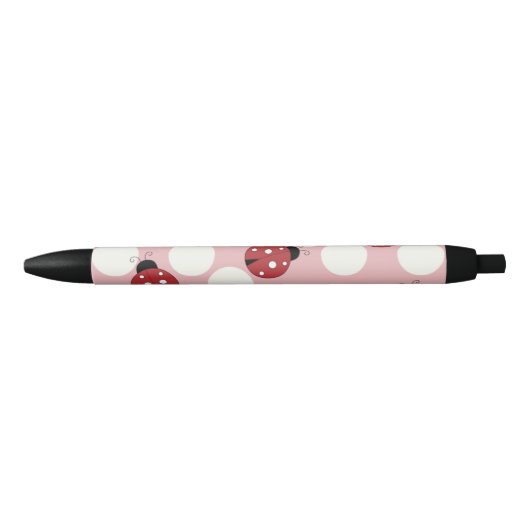 Spot de Ladybug Zwarte Inkt Pen (Voorkant)