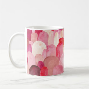 Spot Medley: Roze-Rode Textiel Droom. Koffiemok