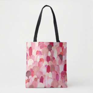 Spot Medley: roze-rode textieldroom. Draagtas
