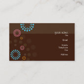 spot rétro moderne carte de visite (Dos)