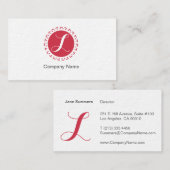 Spot Stamped White Visitekaartje (Voorkant / Achterkant)