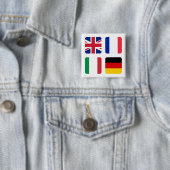 Spot-talen - Talen Vierkante Button 5,1 Cm (In situ)