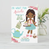 Spot Tea Party Anniversaire de la carte d'invitati (Debout devant)