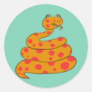 Spot the Snake Ronde Sticker