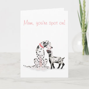 Spotdalmation & lamb 'Mam, je bent op' kaart