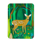 Spoted Fawn in een Fantasy Forest Setting Magneet (Verticaal)