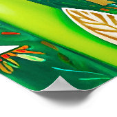 Spoted Fawn in een Fantasy Forest Setting Poster (Hoek)