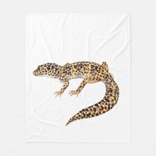 Spoted Leopard Gecko Fleece Blanket (Voorkant)
