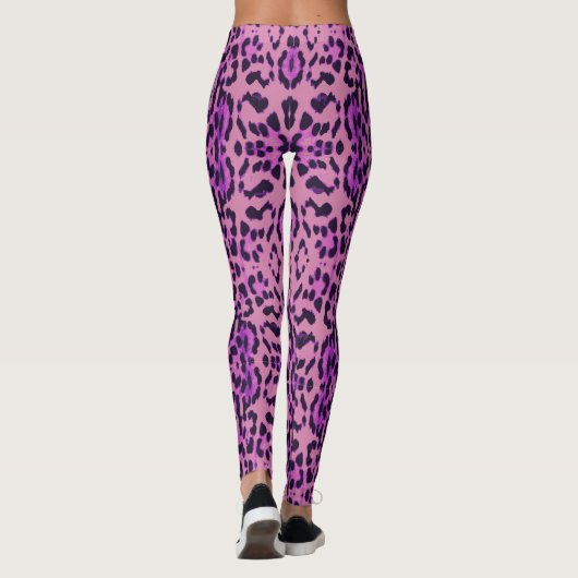 Spoted Leopard Pattern Animal Print Leggings (Achterkant)