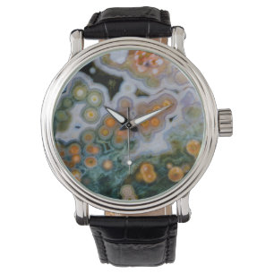 Spoted Ocean Jasper Horloge