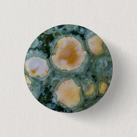 Spoted Ocean Jasper Ronde Button 3,2 Cm (Voorkant)
