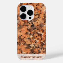 Spotet Rock Structure Dotted Pattern met Name Case-Mate iPhone 14 Pro Hoesje