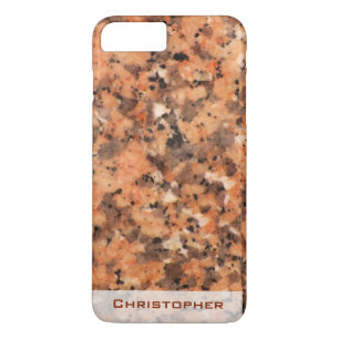 Spotet Rock Structure Dotted Pattern met Name iPhone 8 Plus / 7 Plus Hoesje