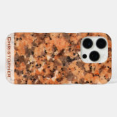 Spotet Rock Structure Dotted Pattern met Name Case-Mate iPhone Case (Achterkant (horizontaal))