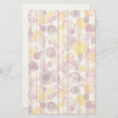 Spotgestreept wit patroon briefpapier (Voorkant / Achterkant)