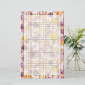 Spotgestreept wit patroon briefpapier (Staand voorkant)