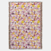 Spotgestreept wit patroon deken (Voorkant Verticaal)