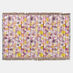 Spotgestreept wit patroon deken