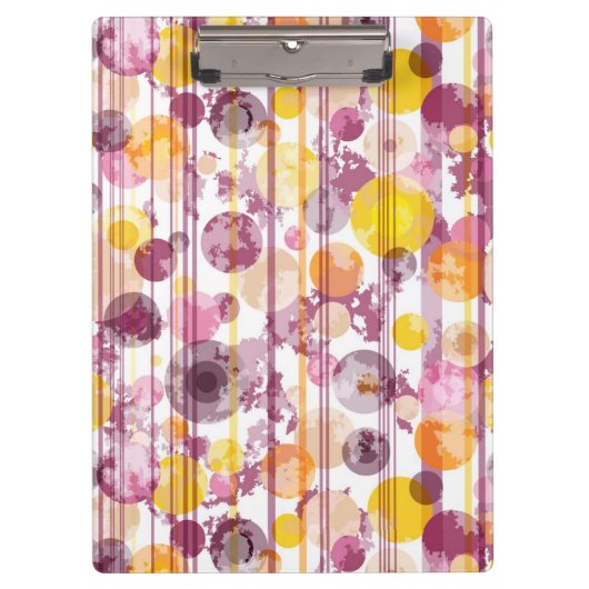 Spotgestreept wit patroon klembord (Voorkant)