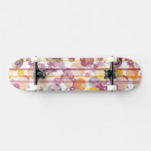 Spotgestreept wit patroon skateboard (Horizontaal)