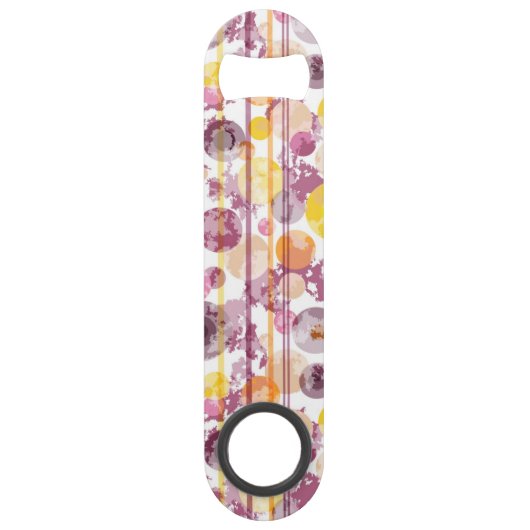 Spotgestreept wit patroon speed flessenopener (Voorkant)