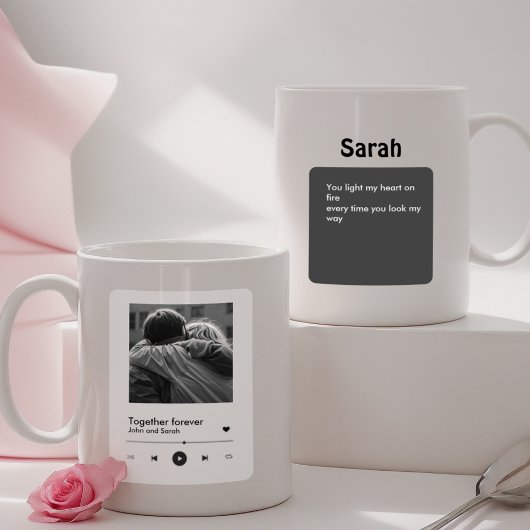 Spotify Mok Koppels Gift voor hem Valentijnsdag,