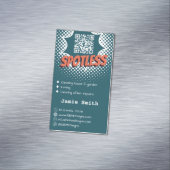 Spotless Blue: aangepaste huisreiniging QR-code Magnetisch Visitekaartje (Voorbeeld)