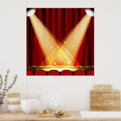 Spotlichten op het werkgebied poster (Keuken)