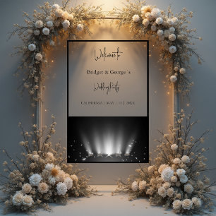 spotlight de mariage abstrait noir et givré bienve