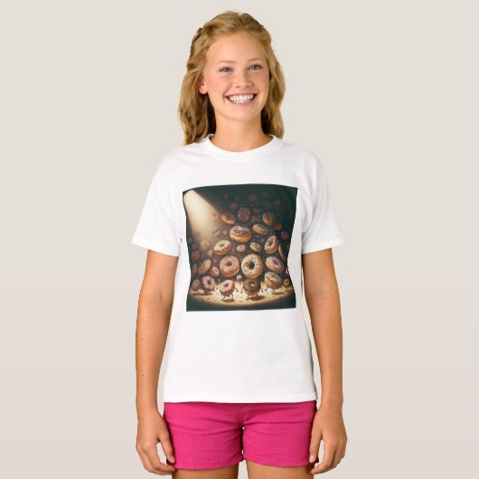 Spotlight-donuts T-shirt (Voorkant volledig)