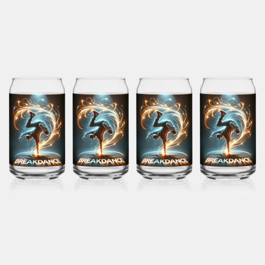 "Spotlight Groove" - Dancing in de kijker! Blikvorm Glas (Achterkant)