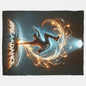 "Spotlight Groove" - Dancing in de kijker! Fleece Deken (Voorkant (Horizontaal))