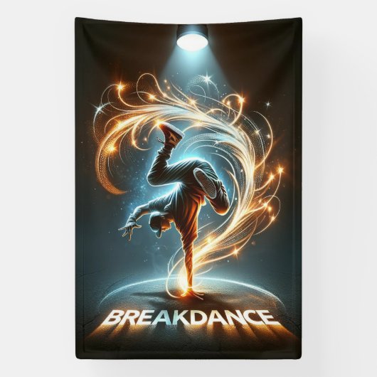 "Spotlight Groove" - Dancing in de kijker! Spandoek (Verticaal)