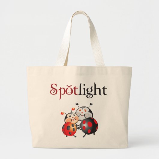 Spotlight Ladybug Canvas tas (Voorkant)