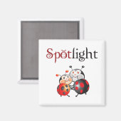 Spotlight Ladybug Magnet Magneet (Voorkant / Achterkant)