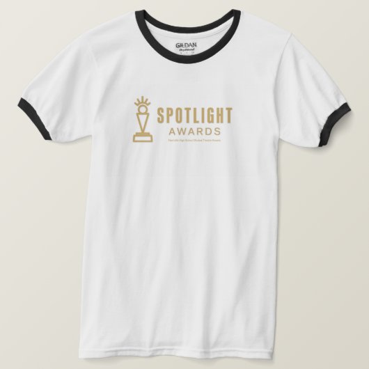 Spotlight Ringer T-shirt (Design voorkant)