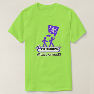 SPOTLIGHT! SOCIAL MEDIA-INFLUENCER LIME GROEN UNIS T-SHIRT