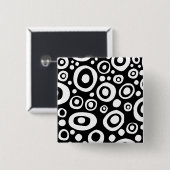 Spots and Circles - 04 - Gepersonaliseerd Vierkante Button 5,1 Cm (Voorkant /achterkant)