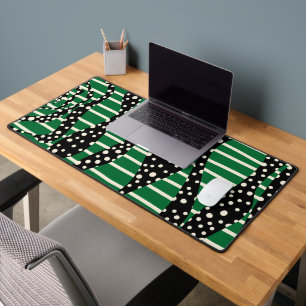 Spots and Stripes 2 - Green, Cream and Black Bureaumat