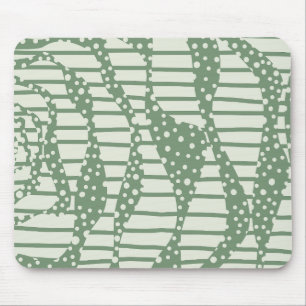 Spots and Stripes 2 - Green Muismat