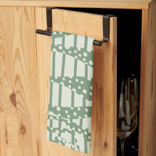 Spots and Stripes 2 - Green Theedoek