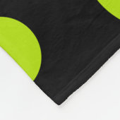Spots and Stripes - Lime Green Fleece Deken (Hoek)