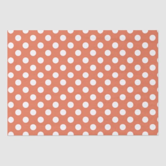 Spots Design Burnt Sienna Tissuepapier (Voorkant)